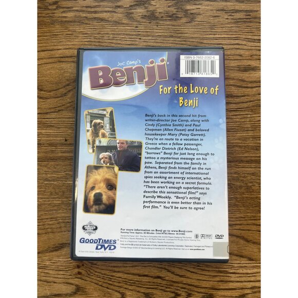 For The Love Of Benji 2004 DVD Family Adventure Patsy Garrett Nelson Pre-Owned - Picture 2 of 4